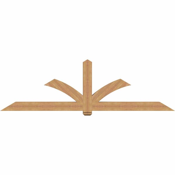 Ekena Millwork Redmond Timber Gable Bracket, Western Red Cedar, 108"W x 31 1/2"H x 5 1/2"D x 5 1/2"F, 7/12 Pitch GBW108X31X0606RED00SWR - main